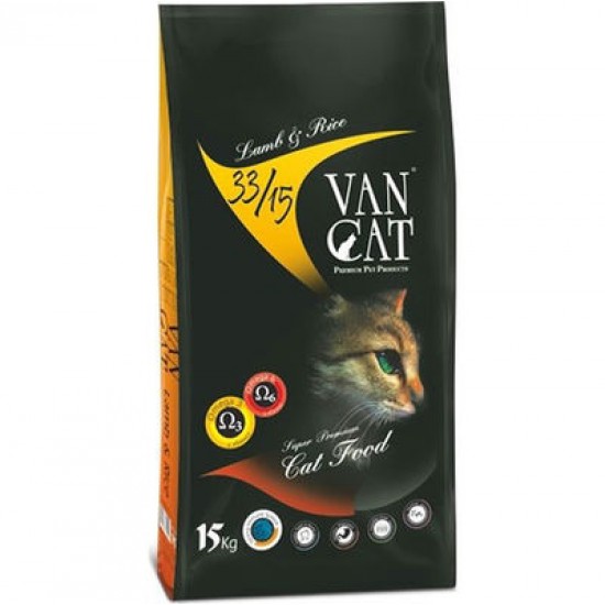 VanCat Adult Kuzu Etli ve Pirinçli Yetişkin Kedi Maması 15 Kg