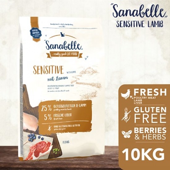 Sanabelle Sensitive Hassas Kuzulu Yetişkin Kedi Maması 10 Kg Sanabelle Sensitive Hassas Kuzulu Yetişkin Kedi Maması 10 Kg