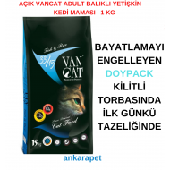 Vancat Somonlu Yetişkin Kedi Maması 1 Kg AÇIK