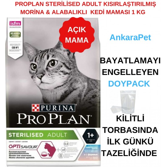 Pro Plan Sterilised Morina Alabalıklı Kısır Kedi Maması 1 Kg AÇIK Pro Plan Sterilised Morina Alabalıklı Kısır Kedi Maması 1 Kg AÇIK