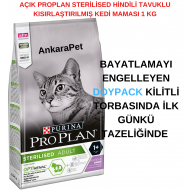 Pro Plan Sterilised Hindili Tavuklu Kısır Kedi Maması 1 Kg AÇIK