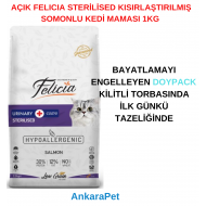 Felicia Sterilised Urinary Somonlu Yetişkin Kedi Maması 1 Kg AÇIK